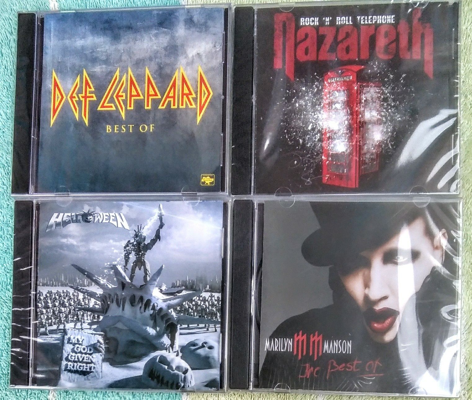 Audio CD.Marlyn Manson,Helloween,Nazareth,Dire Staits,ZZ Pop,Sting