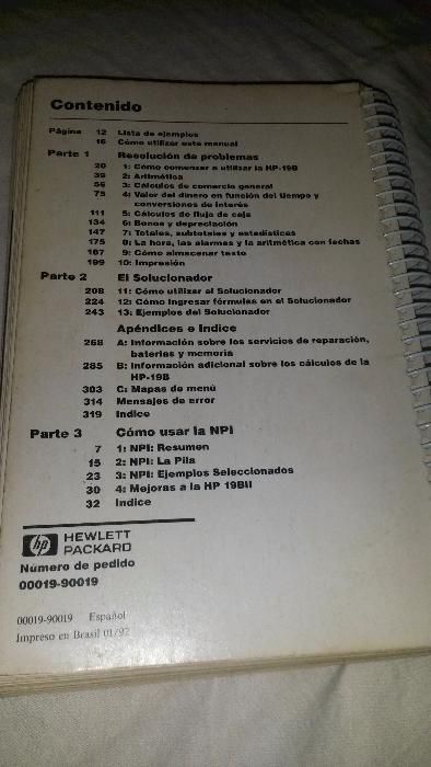 Calculador científico HP-19BII