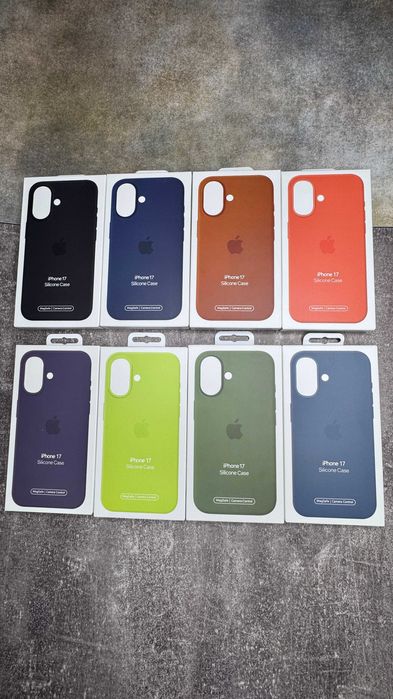 Чохол Silicone Case MagSafe з кнопкою + Animation iPhone 17 17 Pro Max