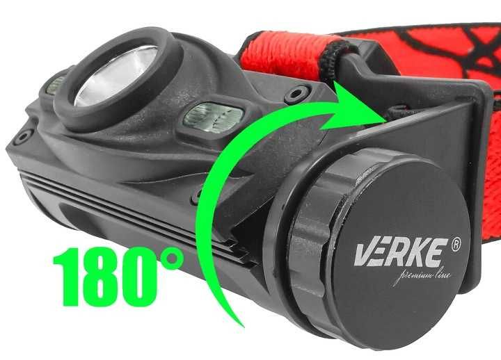 Aluminiowa latarka czołowa Akumulator Li-ion 3,7V 2000 mAh