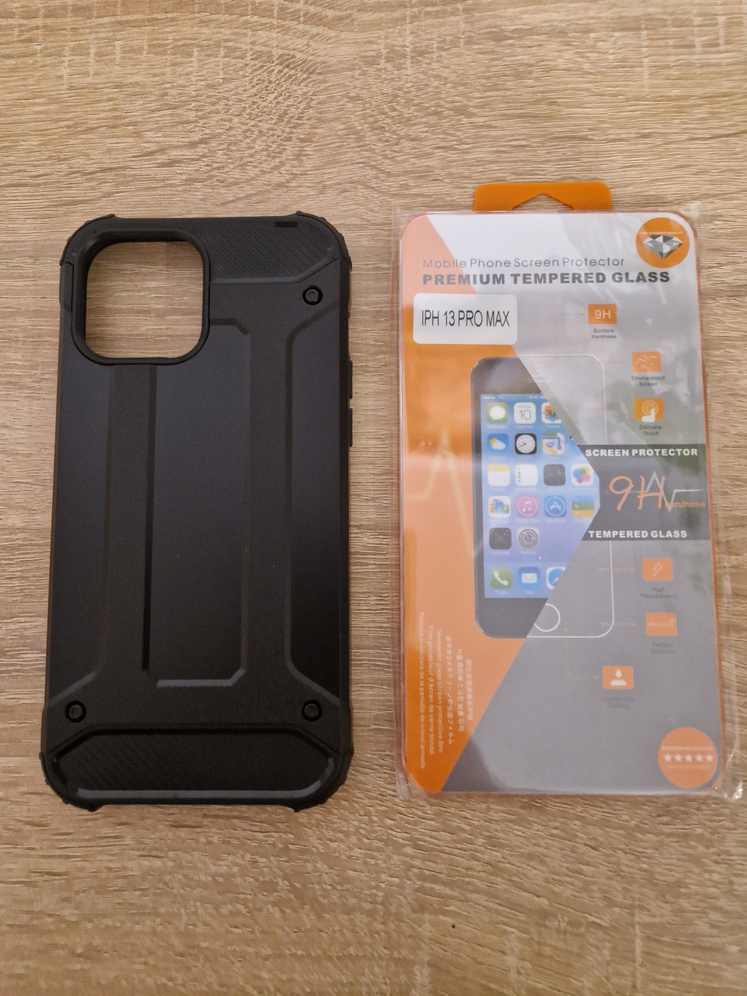 Etui Carbon czarny do Iphone 13 Pro Max + Szkło 9H GRATIS