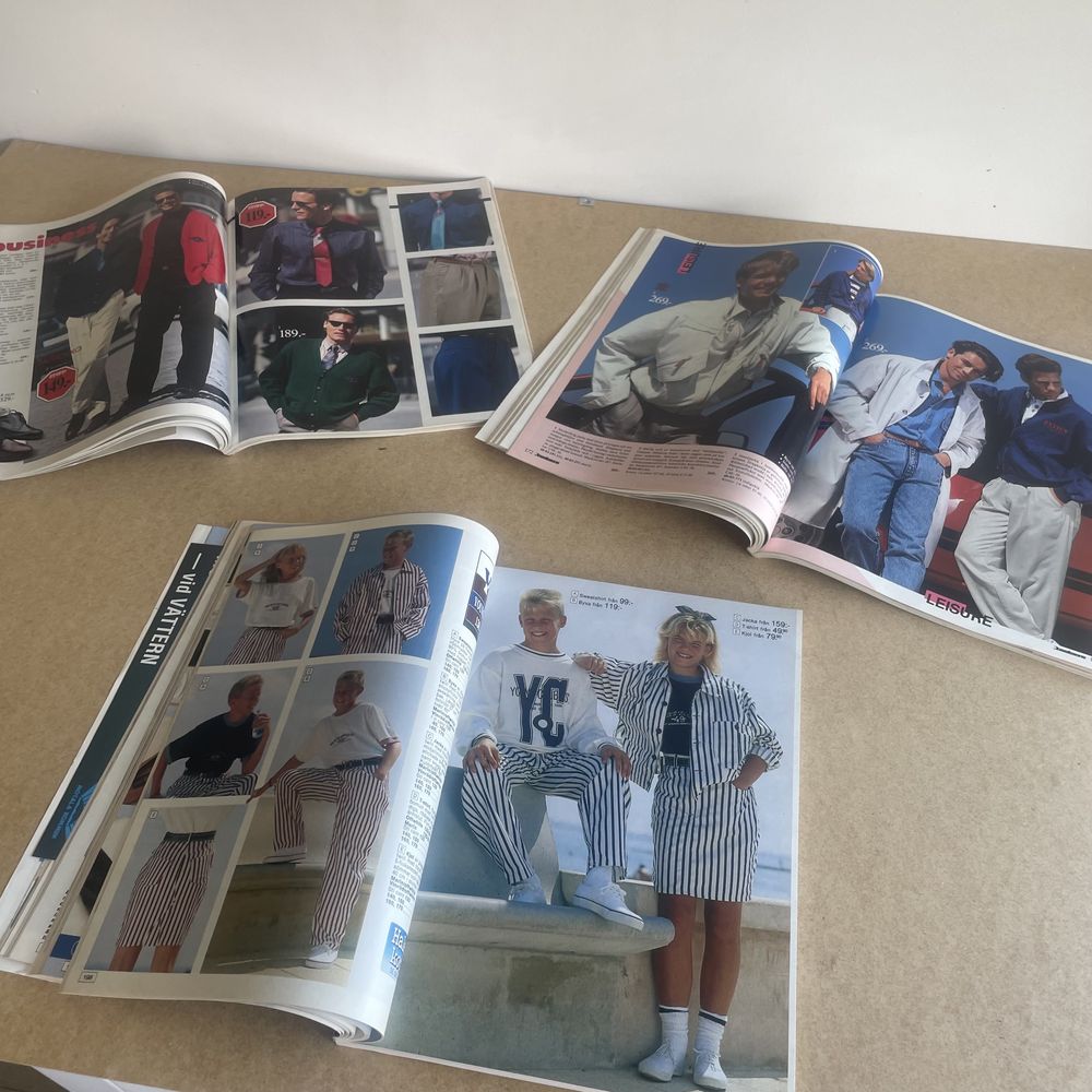 Stare katalogo modowe josefssons halens 1989 szwedzkie 1000 stron prl
