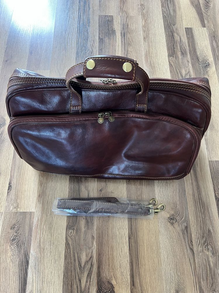 Torba podróżna 100% skóra naturalna Made in Italy