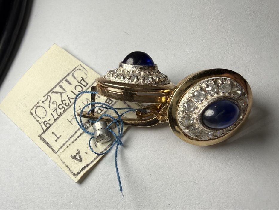 Вінтажні сережки срібло в позолоті