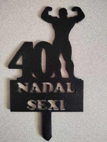 Toper na tort 40- "Nadal SEXI"- paker