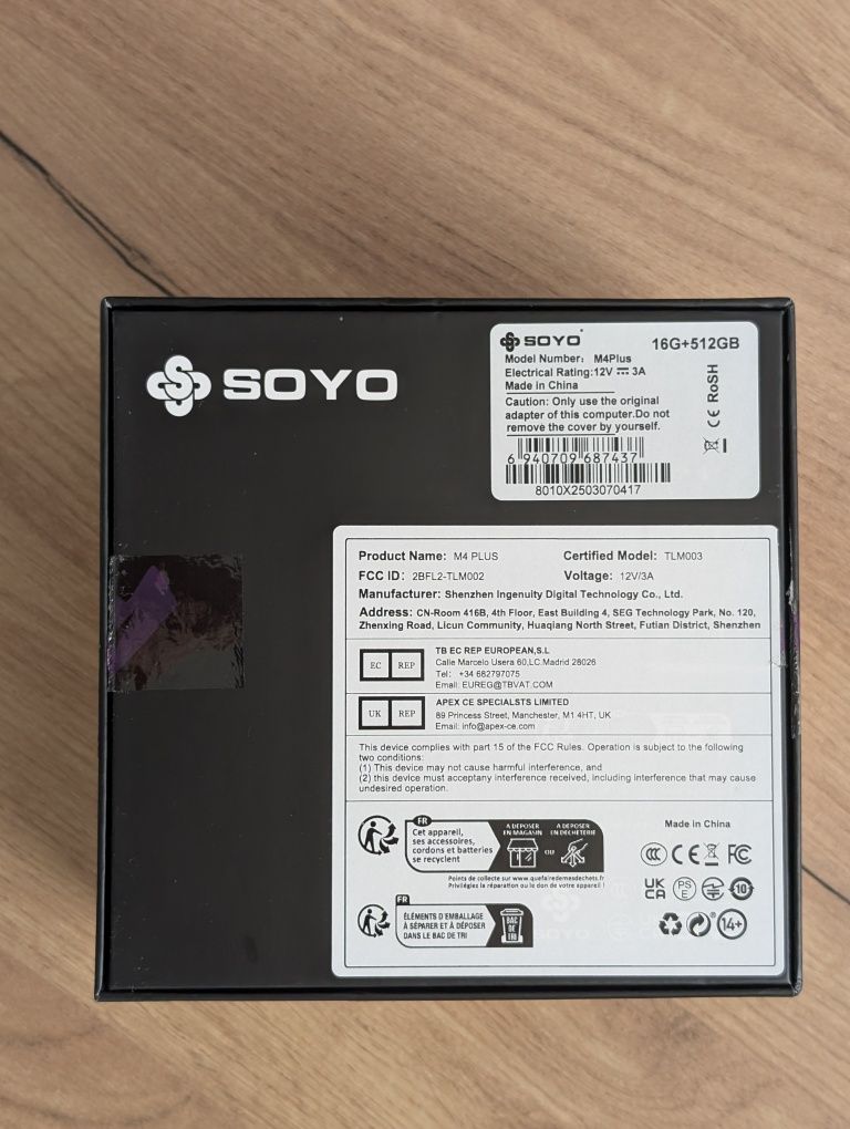Nowy Mini PC Soyo M4 Plus 16GB/512GB