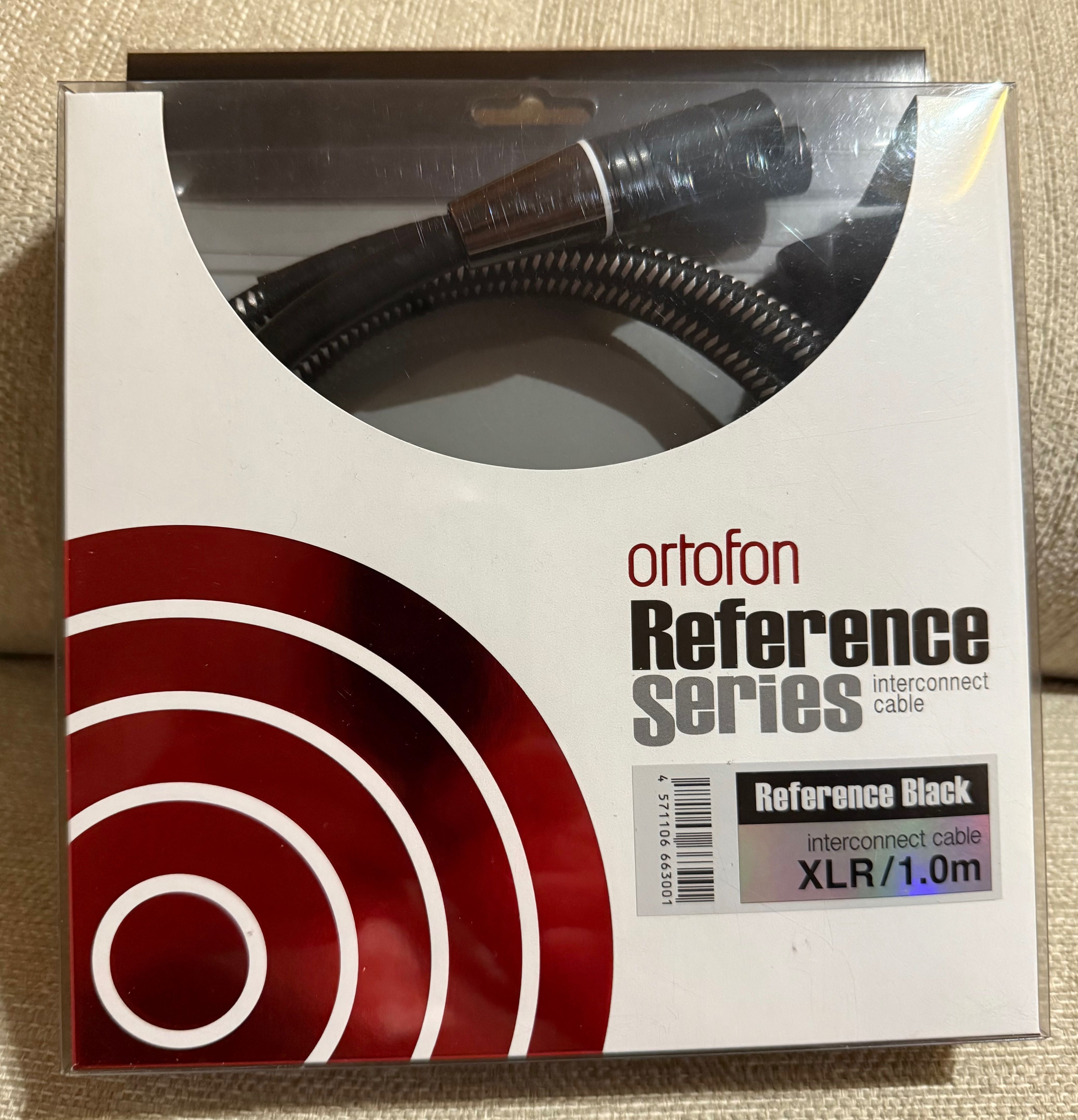Interkonekt XLR Ortofon Reference Black 1,0 m