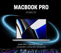 MacBook PRO 16” M1 MAX 32GB / 1TB/2TB/4TB | 64GB / 1TB/2TB/4TB/8TB