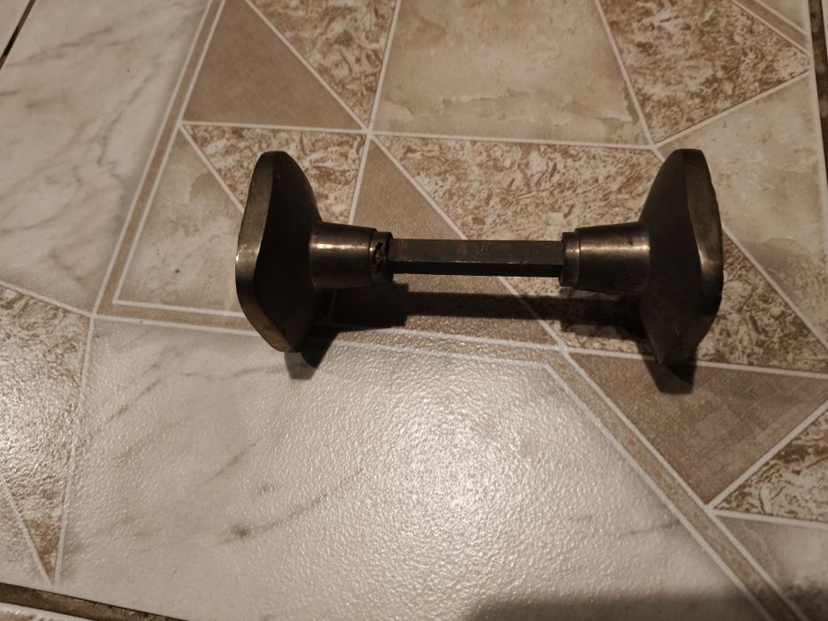 Stara mosiężna Klamka gałka