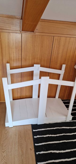 Ponte de madeira para cenário fotográfico