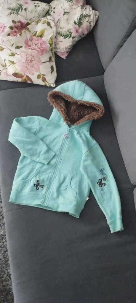Bluza z kapturem dziewczęca r.128