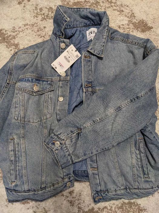 Джинсовий утеплений піджак ZARA