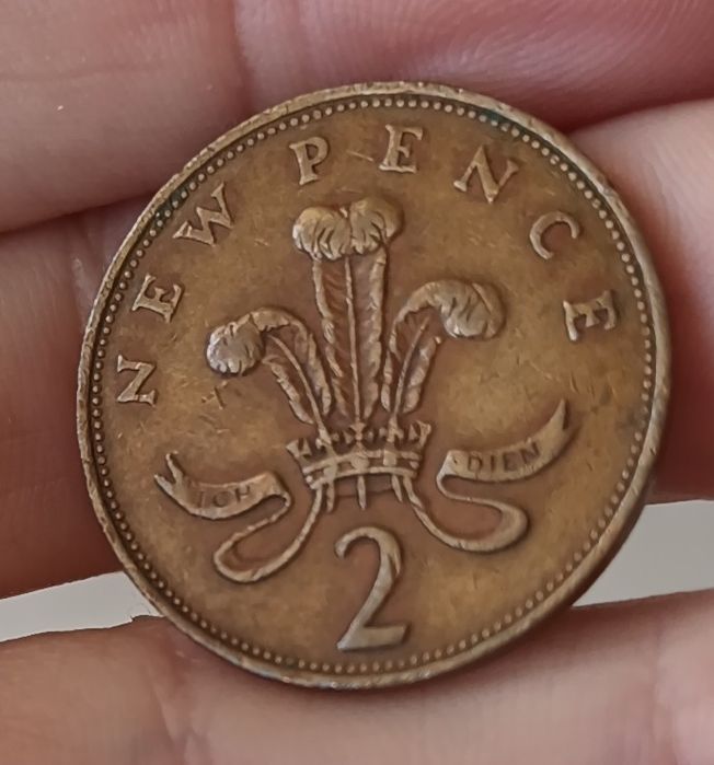 Bela Moeda - New Pence 2- 1971- Reino Unido- Elizabeth II