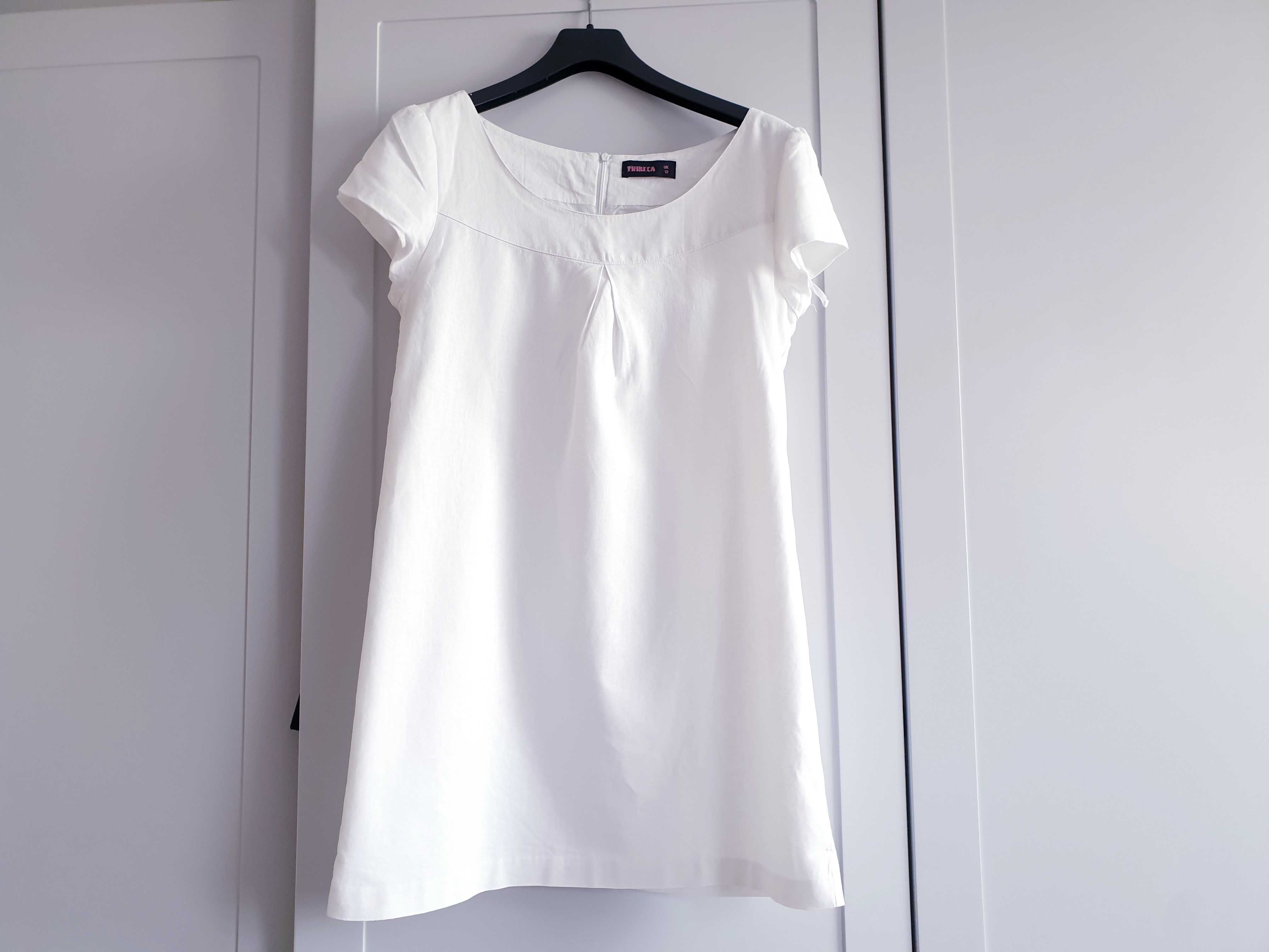 Biała lniana sukienka Tribeca 40