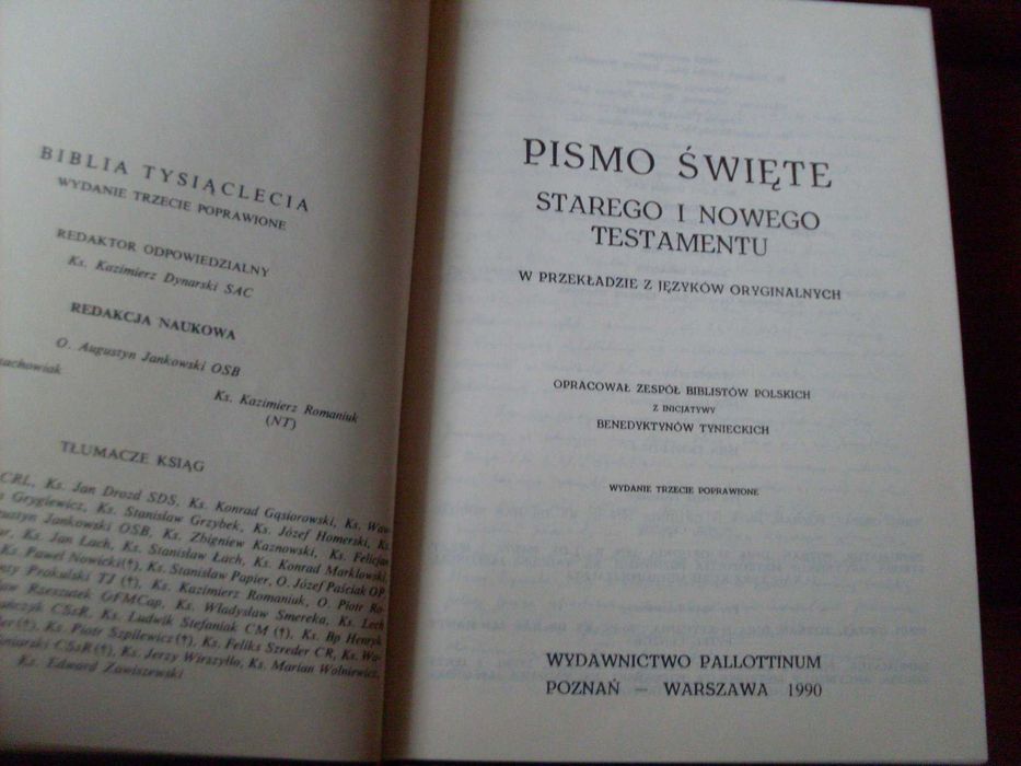 Biblia Pismo Święte Starego i Nowego Testamentu Pallottinum