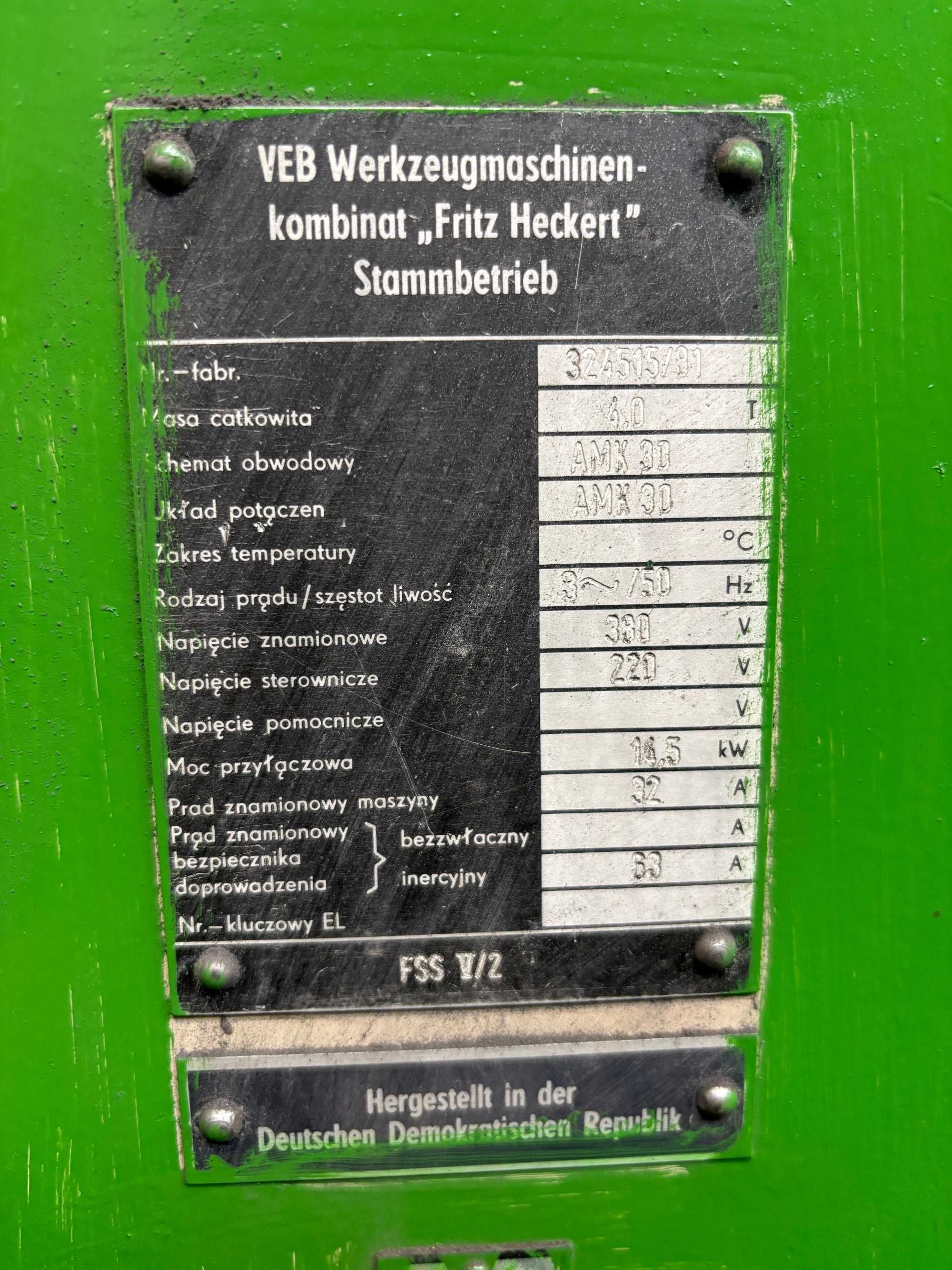 Frezarka Fritz Heckert