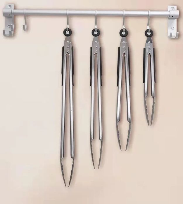 Szczypce do grilla zestaw 5 szt. Plus silokonowe pędzle