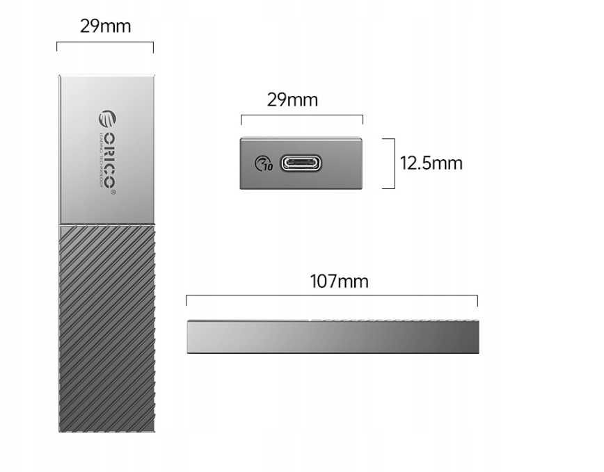 orico m206c3-g2 obudowa usb-c 3.2 na dysk m.2 nvme