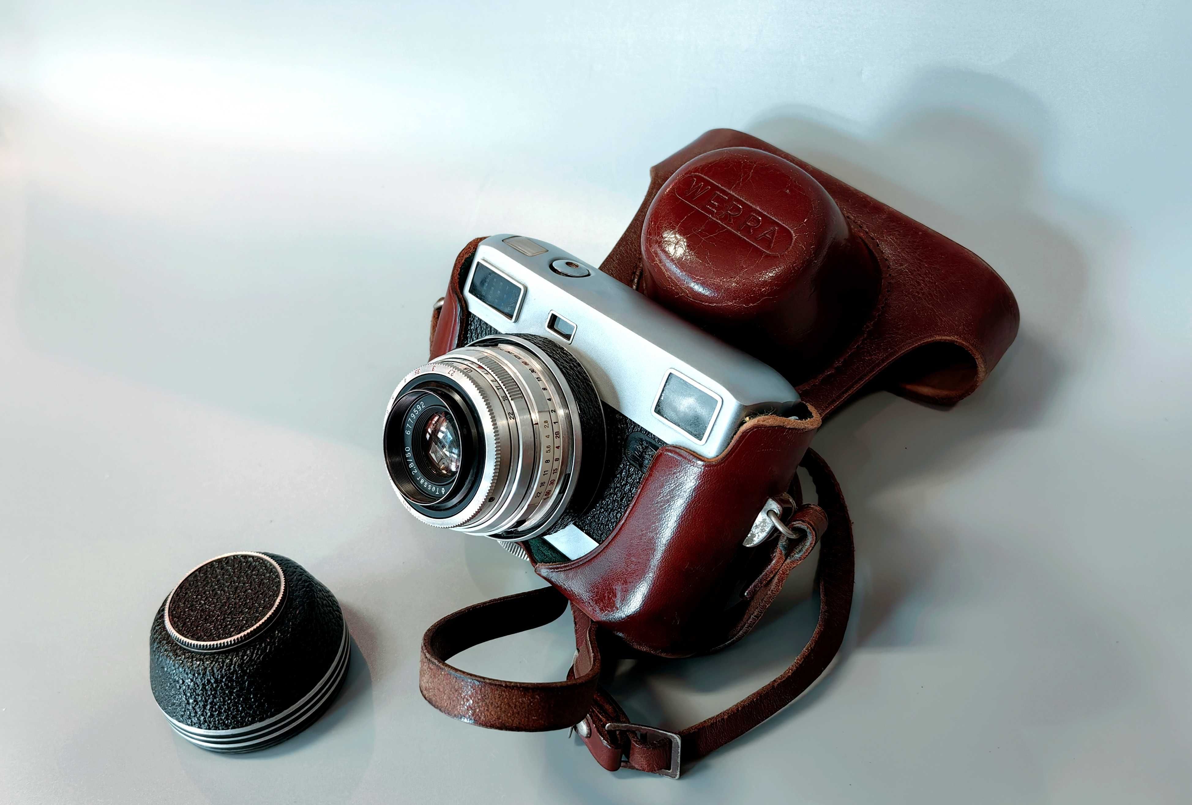 Aparat Zabytkowy WERRA Werramat CARL ZEISS JENA TESSAR 50mm Germany