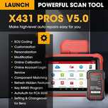 LAUNCH X431 PROS V 5.0 + 2 walizki Najnowszy MODEL CZERWONY JPL 2 LATA