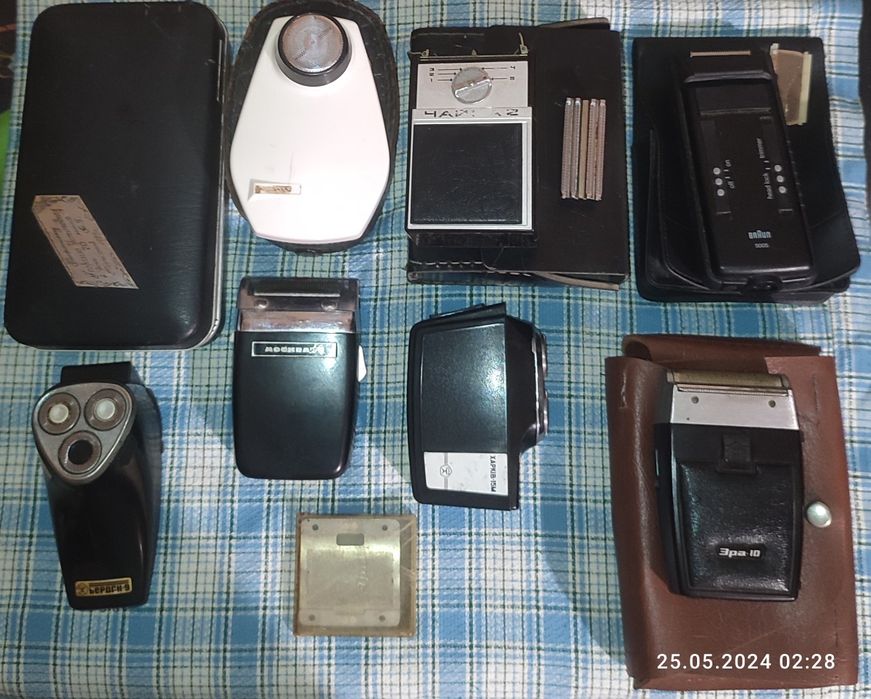 Бритвы. Одним лотом! Спутник, эра,чайка,braun, бердск,