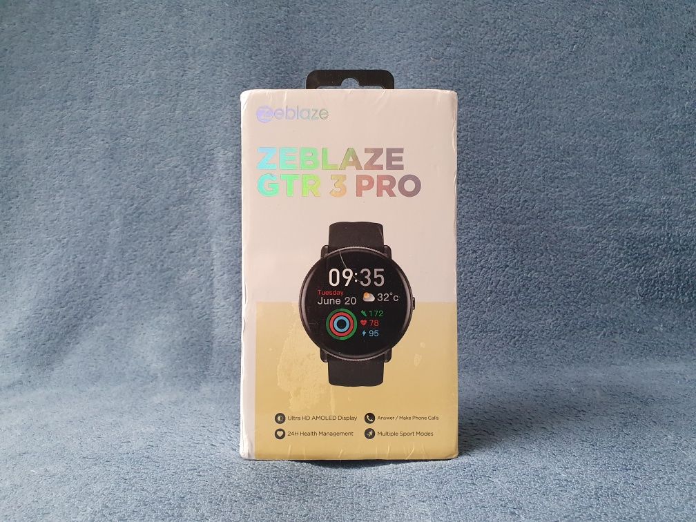Nowy Smartwatch Zeblaze GTR 3 PRO Midnight Black Czarny ULTRA AMOLED