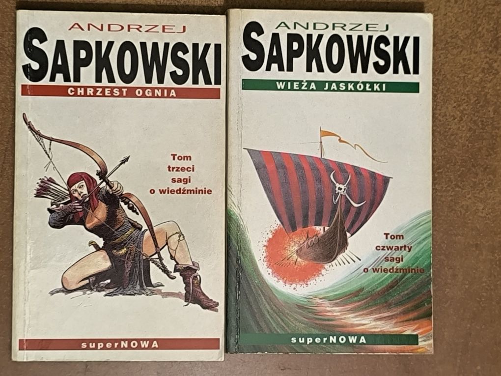 Wiedźmin Sapkowski 8 tomów komplet 1999 r