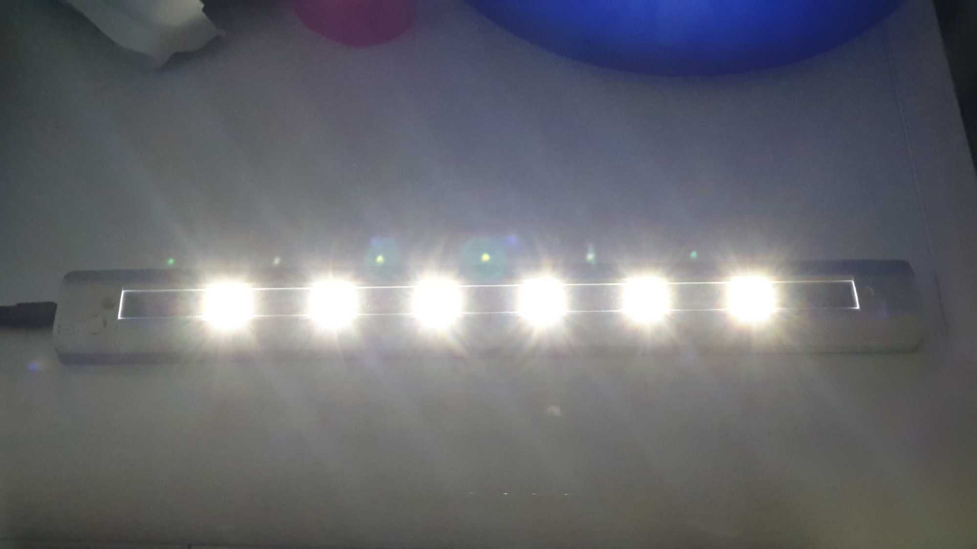 Regua com luzes led