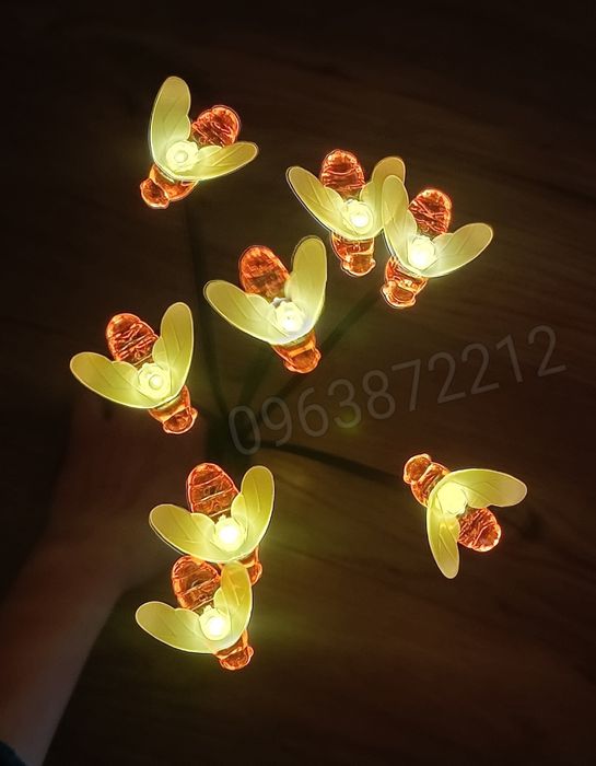 Сонячні світильники бджілки. Садовий ліхтар. Садовый светильник