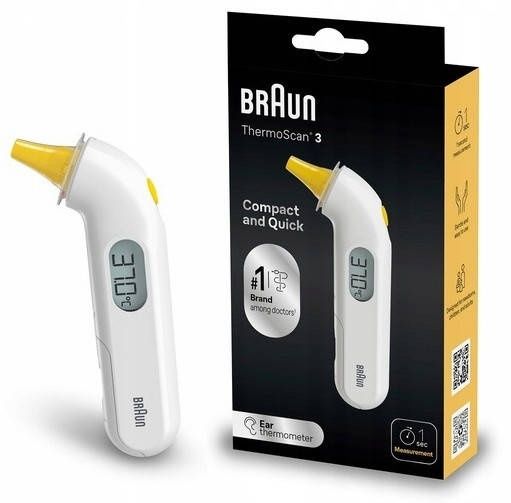 Термометр Braun Thermoscan 3 IRT 3030 Вушний
