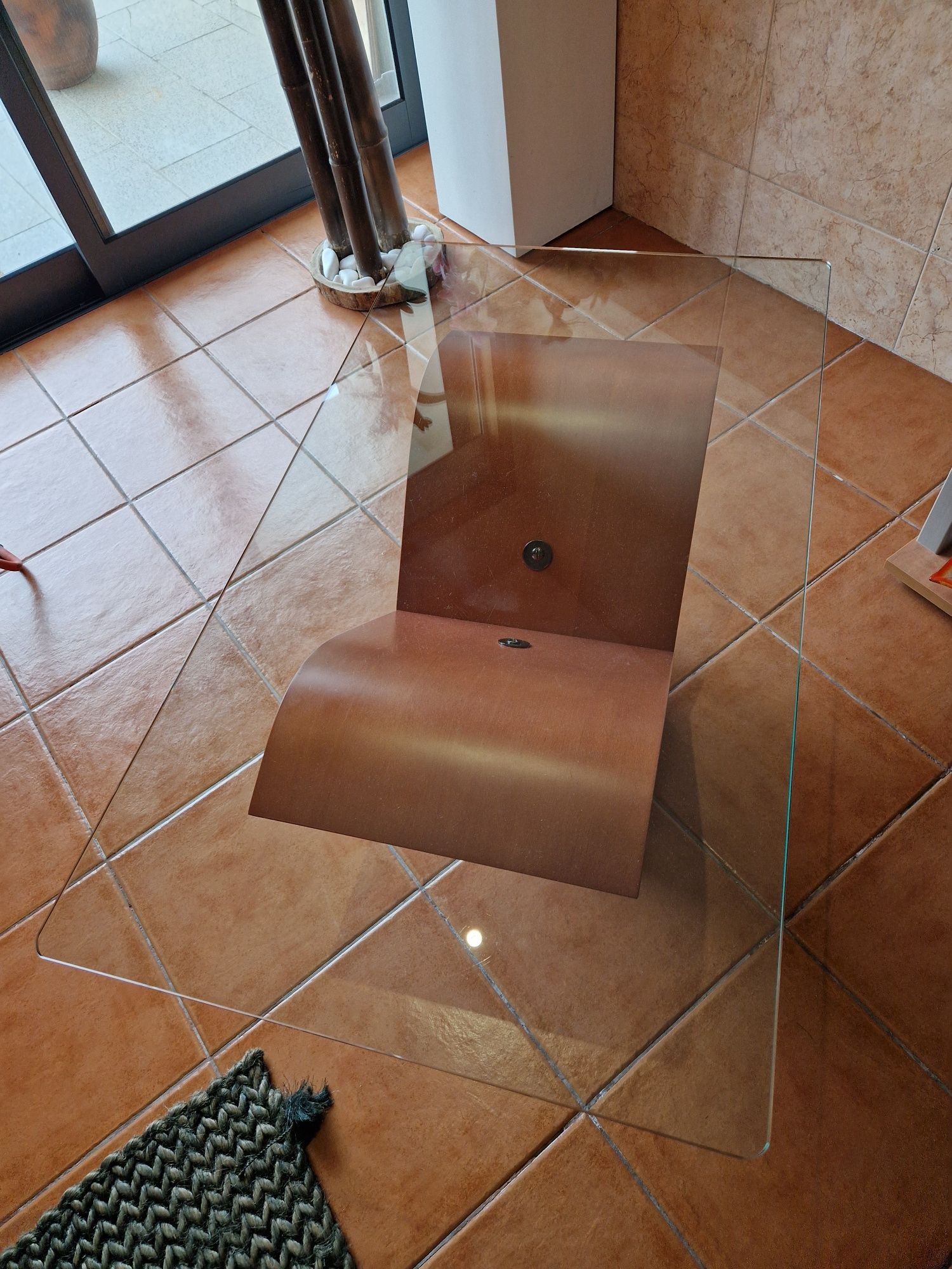 Mesa de centro [Pedra/Madeira]