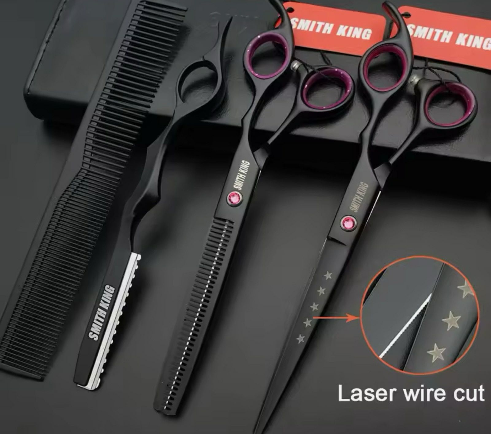 Ножиці перукарські професійні Smith King, 7", Набір