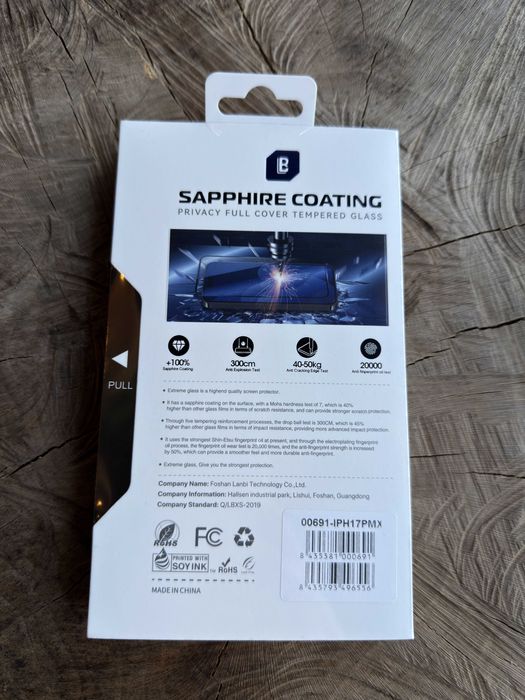 Película / Protetor de Ecrã de Privacidade  iPhone 17 Pro Max - Safira