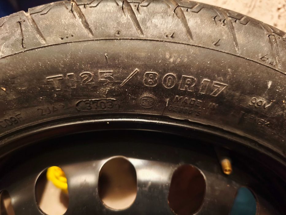 Koło dojazdowe/ zapasowe Goodyear 17 cali 5x112mm Audi VW Seat Skoda