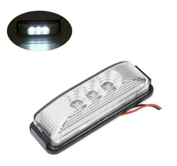 4x lampki Led obrysowe czołowe biała barwa! 12/24v 4 szt za 49 zł nowe