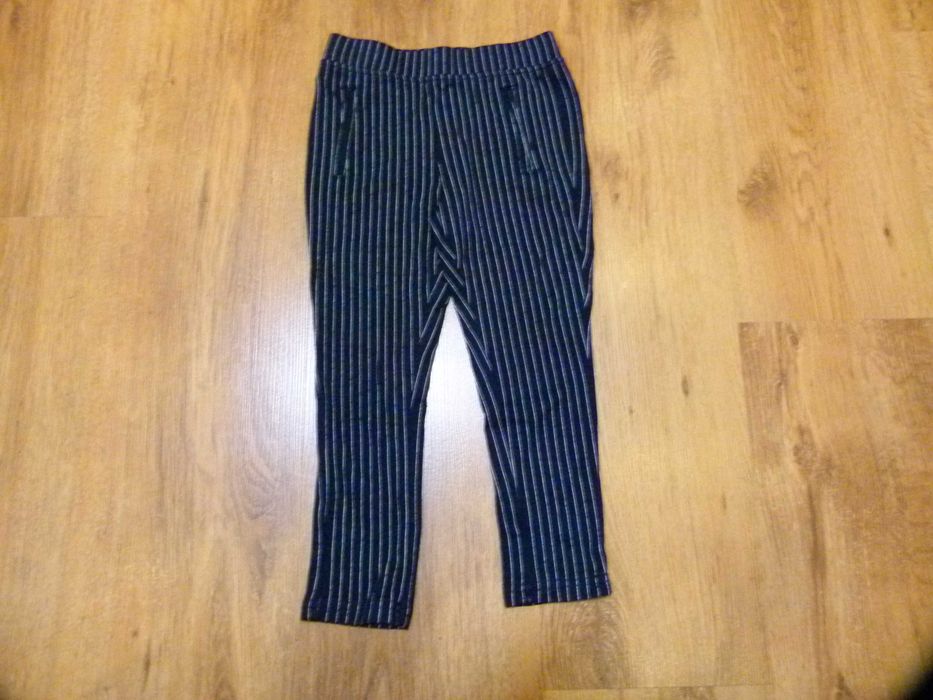 rozm 98 St.Bernard spodnie obcisłe jak legginsy granatowe w paski