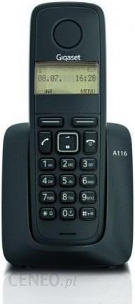 GIGASET A116 kolor czarny Telefon bezprzewodowy