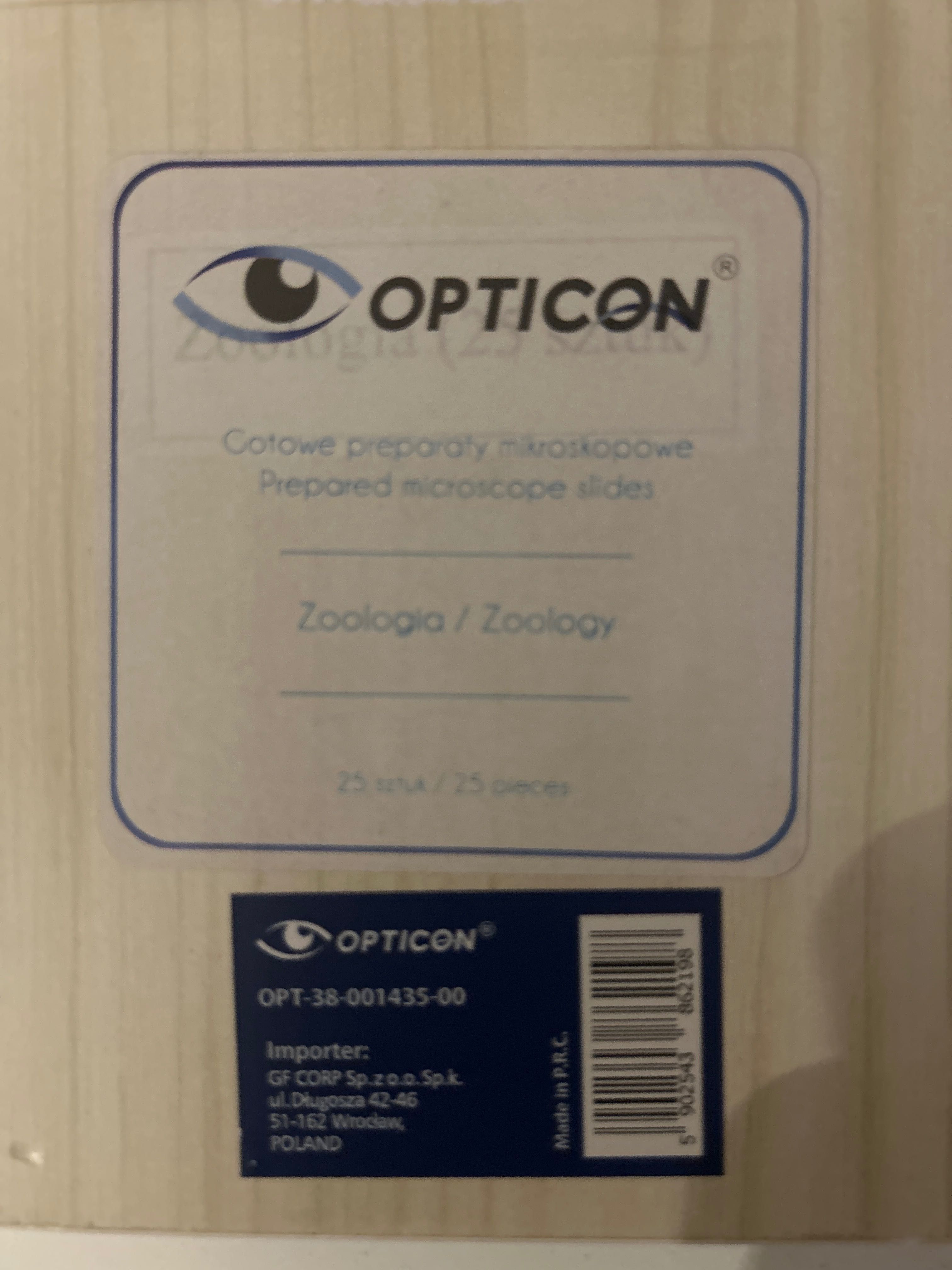 Mikroskop Opticon Investigator + 3 preparaty mikroskopowe