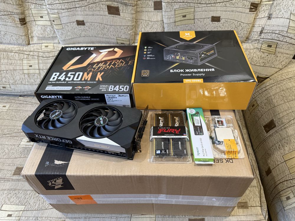 Компьютер Ігровий Ryzen 5 +ssd 1 tb+ 16ddr4+ RTX 3060 TI