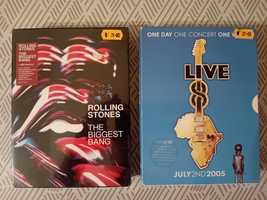 Dvd´s Edições Raras para Colecionadores: Rolling Stones e Live 8.