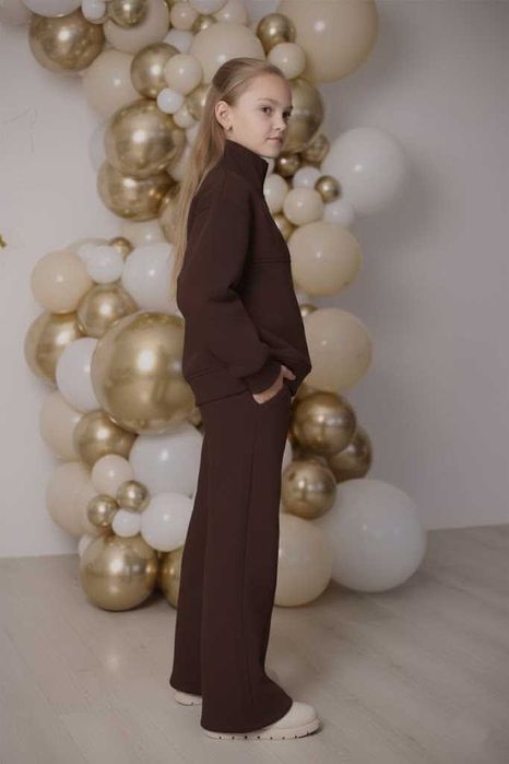 Теплий костюм з начосом для дівчат, від виробника, рости 104 - 170