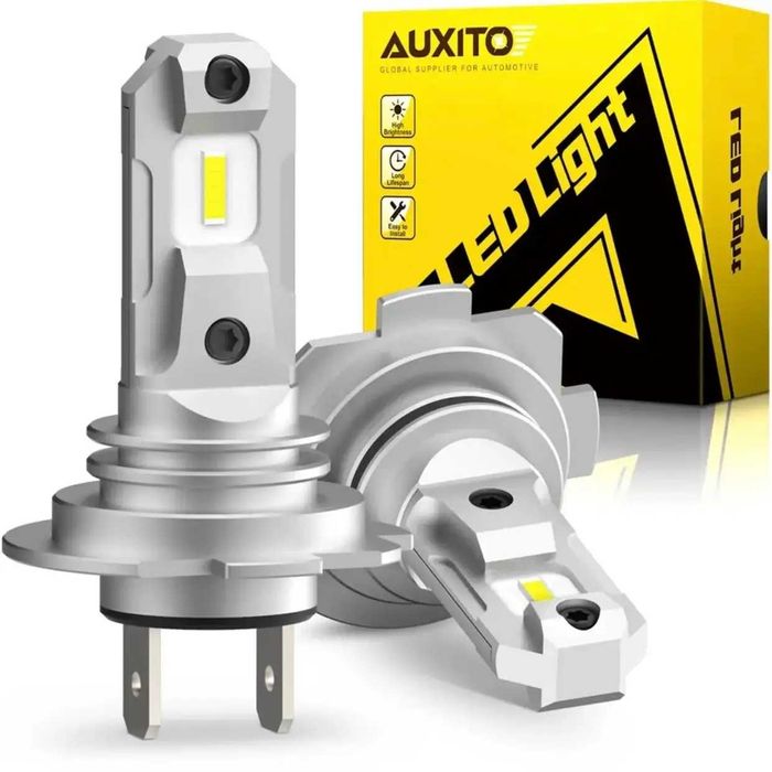 Лампы Auxito LED H7 H3 H1 H11 H8 H9 автолампы 12V светодиодные лампы