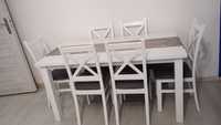 Stół rozkładany + 6 krzeseł + ława kawowa gratis