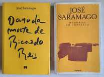 Livros de José Saramago e Fernando Pessoa (Memorial do Convento)