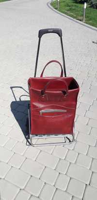 Wózek na zakupy z torbą