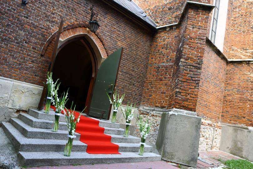 Gruby Dywan Czerwony (Szer. 1,5m i 1m) Dekoracja Kościoła Sali na Ślub