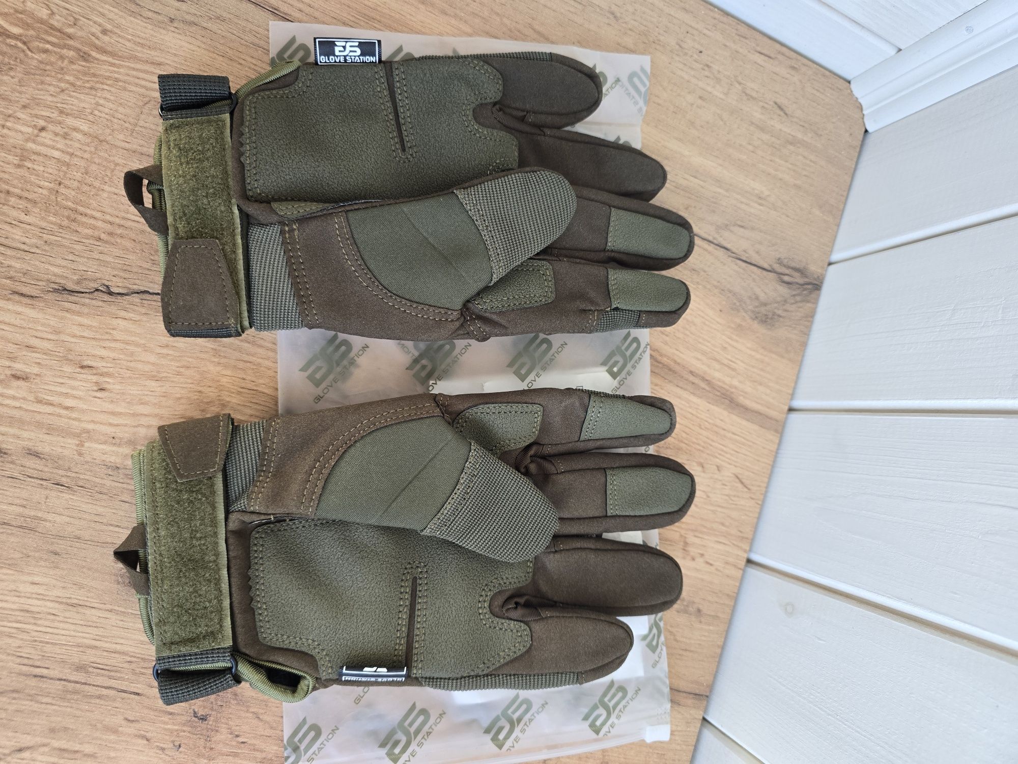 Печатки рукавиці тактичні літні Glove Station олива  розмір Л нові