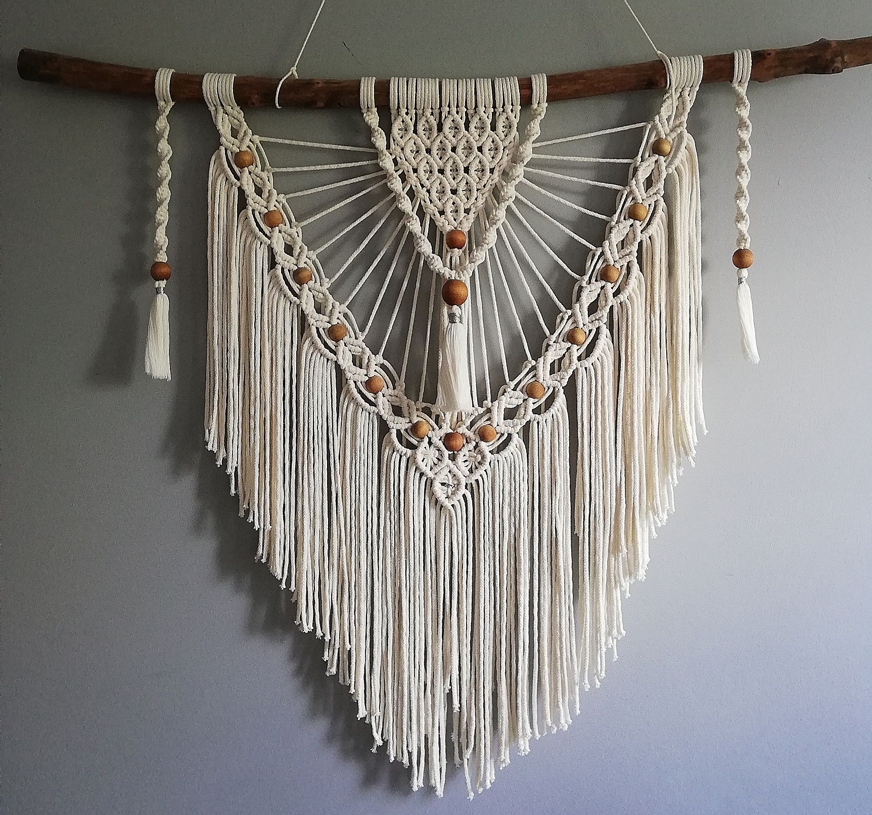 Makrama, ozdoba Boho na ścianę
