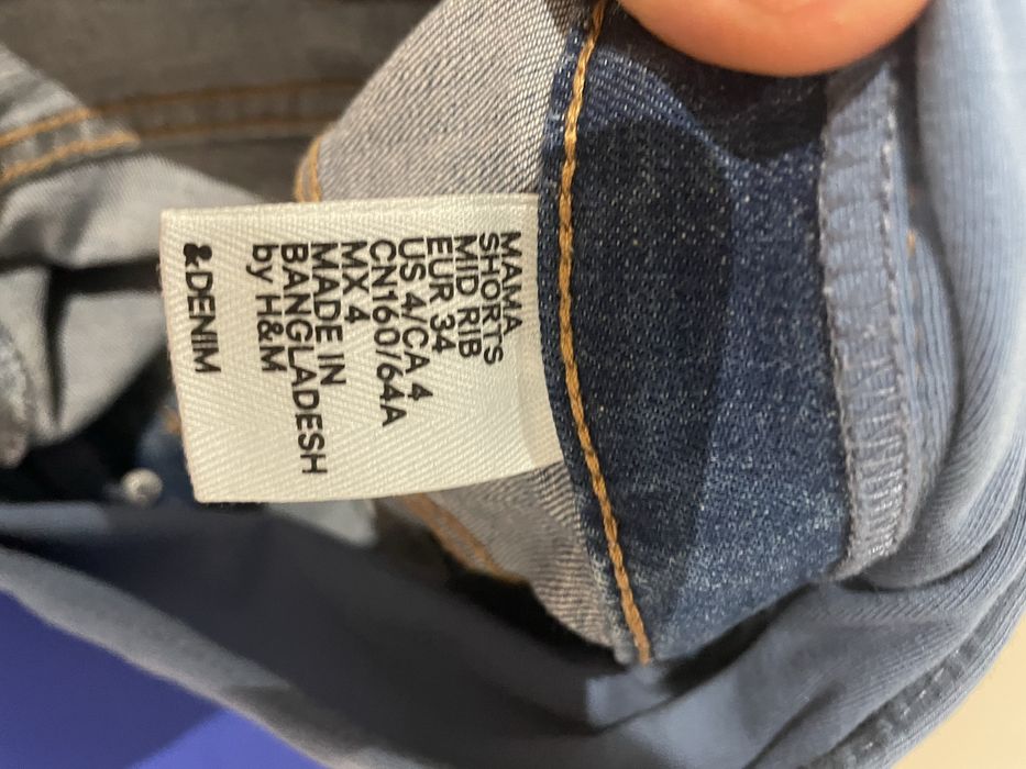 Spodenki ciążowe jeansowe H&M, rozmiar s