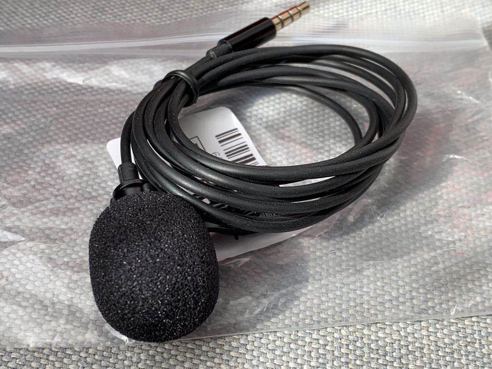 Петличный микрофон (петличка) для камеры ПК, Аудио микрофон